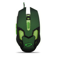 EGM207G Trådbunden spelarmus 6D optisk USB MX207 Cobra grön