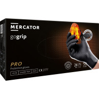 Nitrilhandskar svarta mercator gogrip black 50 stycken storlek l