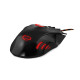 EGM401KR Trådbunden spelarmus 7D optisk USB MX401 Hawk svart-röd