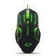 EGM403G Mysz przewodowa dla graczy 6D  optyczna USB MX403 Apache zielona