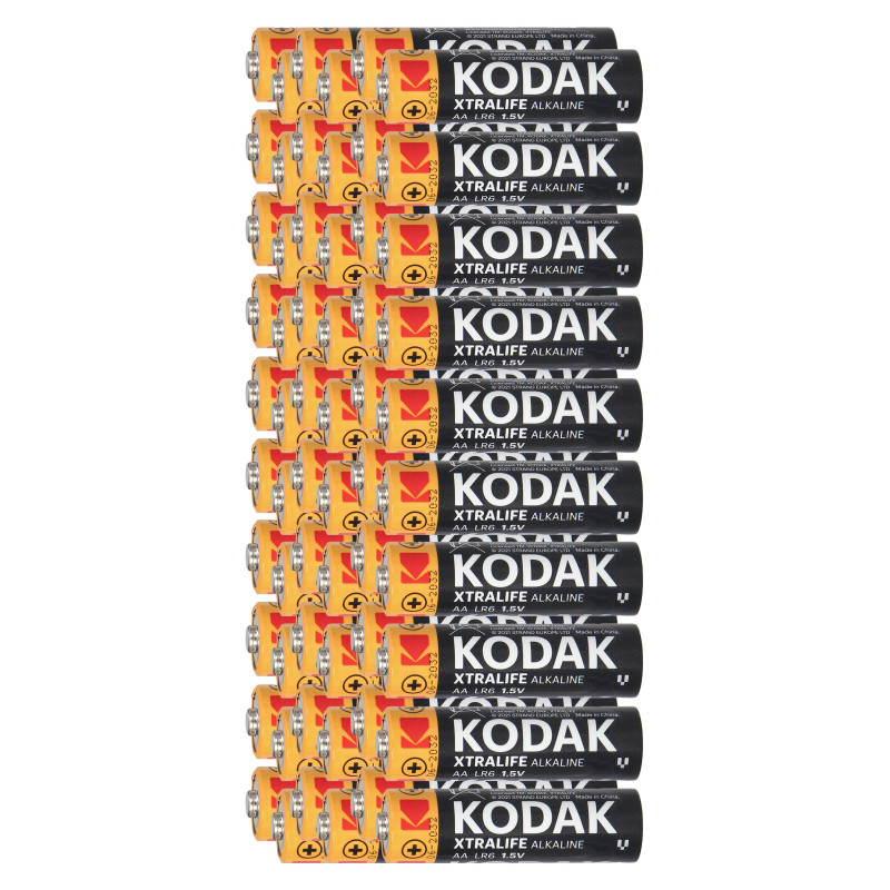 Batteri Kodak XTRALIFE Alkaline AA LR6, 60 st.