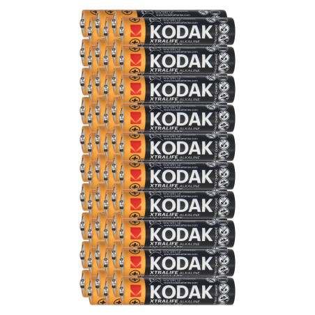 Batterier Kodak XTRALIFE Alkaline AAA LR03, 60 stycken.