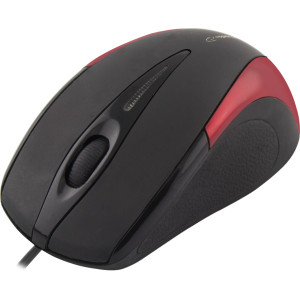 EM102R Optisk 3D-kabelmus med USB, röd Sirius från Esperanza