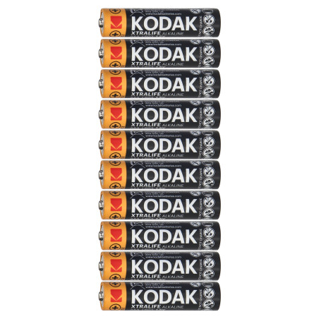 Batteri Kodak XTRALIFE Alkaline AAA LR03, 5+5 st.