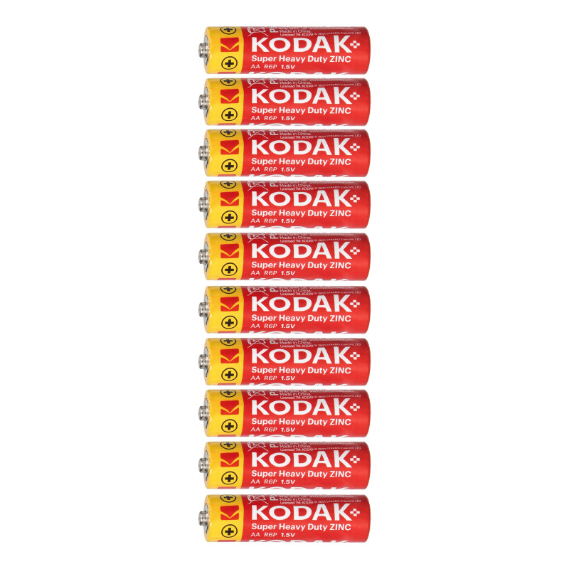 Batterier Kodak ZINC Super Heavy Duty AA LR6, 10 stycken.