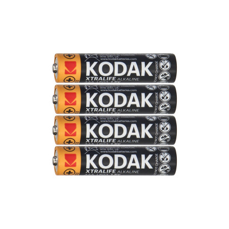 Batterier Kodak XTRALIFE Alkaline AAA LR03, 4 st. | HandlaSmidigt.se