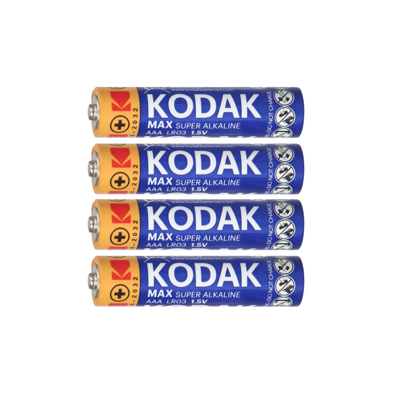 Batteri Kodak MAX Alkaline AAA LR03, 4 st.