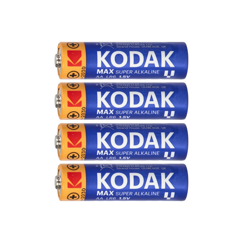 Batterier Kodak MAX Alkaline AA LR6, 4 st.