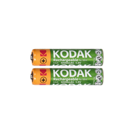 Uppladdningsbara batterier Kodak Ni-MH AAA 1000mAh, 2 st.