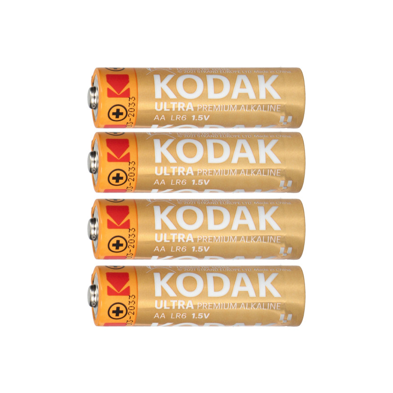 Batteri Kodak ULTRA Premium Alkaline AA LR6, 4 stycken.