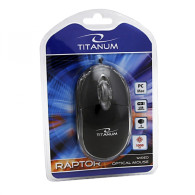 TM102K Trådbunden 3D optisk USB-mus Raptor svart Titanum