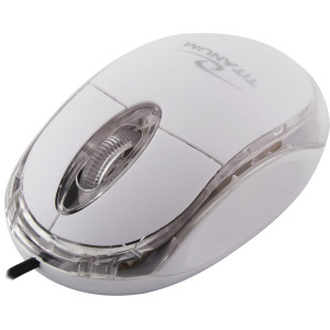 TM102W Trådbunden 3D optisk USB-mus Raptor vit Titanum