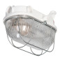 OVAL-7063NB, belysningsarmatur, 75W, E27, IP54, IK10, transparent polykarbonatskärm, bakelitbas, metallnät, b