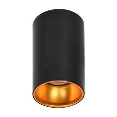 ELIZA, infälld downlight-lampa, GU10, IP20, aluminium, svart-guld | HandlaSmidigt.se