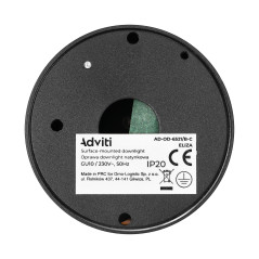 ELIZA, infälld downlight-lampa, GU10, IP20, aluminium, svart-guld | HandlaSmidigt.se