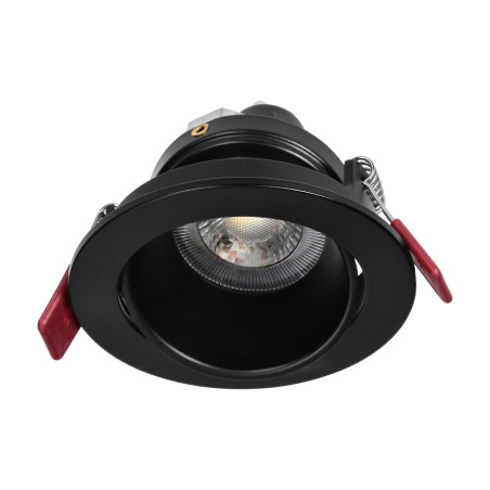 FONDI RC dekorativ ram för spotlights, MR16/GU10 max. 50W, rund, fast, aluminium, svart | HandlaSmidigt.se
