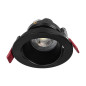 FONDI RC dekorativ ram för spotlights, MR16/GU10 max. 50W, rund, fast, aluminium, svart