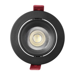 FONDI RC dekorativ ram för spotlights, MR16/GU10 max. 50W, rund, fast, aluminium, svart | HandlaSmidigt.se