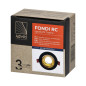 FONDI RC dekorativ ram för spotbelysning, MR16/GU10 max. 50W, rund, fast, aluminium, svart-guld