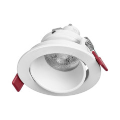 FONDI RC dekorativ ram för punktbelysning, MR16/GU10 max. 50W, rund, fast, aluminium, vit | HandlaSmidigt.se