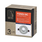 FONDI RC dekorativ ram för punktbelysning, MR16/GU10 max. 50W, rund, fast, aluminium, vit
