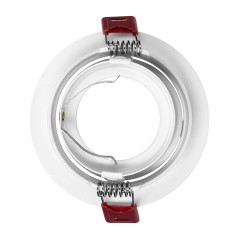 FONDI RC dekorativ ram för punktbelysning, MR16/GU10 max. 50W, rund, fast, aluminium, vit | HandlaSmidigt.se