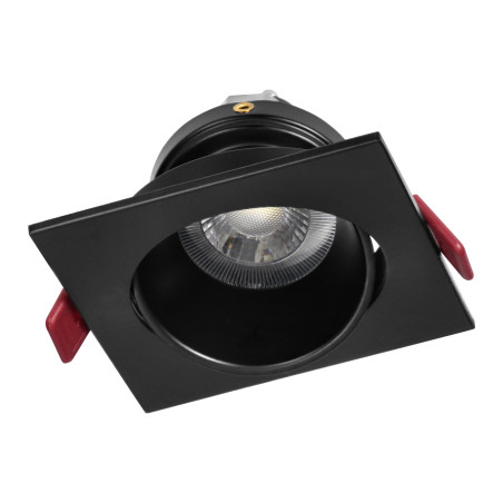 FONDI SC dekorativ ram för spotlights, MR16/GU10 max. 50W, kvadratisk, fast, aluminium, svart | HandlaSmidigt.se