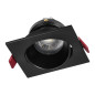 FONDI SC dekorativ ram för spotlights, MR16/GU10 max. 50W, kvadratisk, fast, aluminium, svart