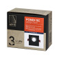 FONDI SC dekorativ ram för spotlights, MR16/GU10 max. 50W, kvadratisk, fast, aluminium, svart