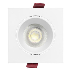 RAM FONDI dekorativ ram för spotbelysning, MR16/GU10 max. 50W, kvadratisk, fast, aluminium, vit | HandlaSmidigt.se