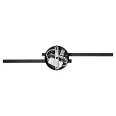 TEKANO LED 14W, spegellampa, 1540lm, 4000K, IP44, längd 55 cm, aluminium, svart | HandlaSmidigt.se
