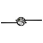 TEKANO LED 14W, spegellampa, 1540lm, 4000K, IP44, längd 55 cm, aluminium, svart