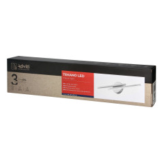 TEKANO LED 14W, spegellampa, 1540lm, 4000K, IP44, längd 55 cm, aluminium, vit | HandlaSmidigt.se