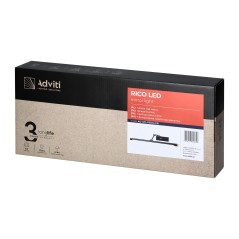 RICO LED 7W, spegellampa, 770lm, 4000K, IP44, längd 40 cm, svart | HandlaSmidigt.se