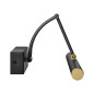 RICO LED 7W, spegellampa, 770lm, 4000K, IP44, längd 40 cm, svart