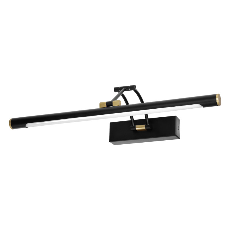 RICO LED 9W, spegellampa, 990lm, 4000K, IP44, längd 50 cm, svart