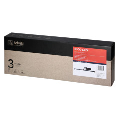 RICO LED 9W, spegellampa, 990lm, 4000K, IP44, längd 50 cm, svart | HandlaSmidigt.se