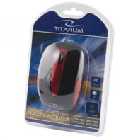 TM108K Trådbunden 3D optisk USB-mus Barracuda svart Titanum