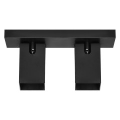 KUBAR SP 2, vägg-takarmatur, 2xGU10, IP20, svart | HandlaSmidigt.se