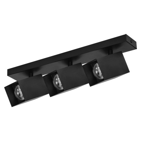 KUBAR SP 3, vägg- och takarmatur, 3xGU10, IP20, svart