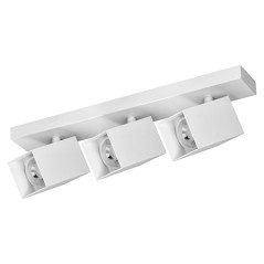 KUBAR SP 3, vägg-takarmatur, 3xGU10, IP20, vit