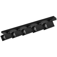 KUBAR SP 5, vägg- och takarmatur, 5xGU10, IP20, svart | HandlaSmidigt.se