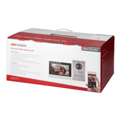 HIKVISION DS-KIS703Y-P enkelhus videodörrtelefonset, 2-ledare, 7', WI-FI, Full HD, ytmontage eller infällt montage, IP65 |…