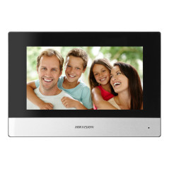 HIKVISION DS-KIS703Y-P enkelhus videodörrtelefonset, 2-ledare, 7', WI-FI, Full HD, ytmontage eller infällt montage, IP65 |…