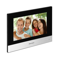 HIKVISION DS-KIS703Y-P enkelhus videodörrtelefonset, 2-ledare, 7', WI-FI, Full HD, ytmontage eller infällt montage, IP65 |…