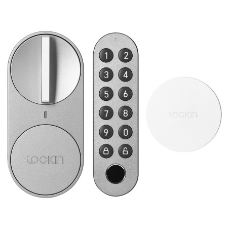 Överdrag för smart låsinsats TUYA, Fingeravtrycksläsare, Gateway BT/WiFi - Set