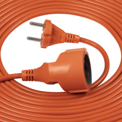 Förlängningssladd PVC IP20 20m 1x2P, H03VV-F 2x1mm.