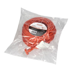 Förlängningssladd PVC IP20 30m 1x2P, H03VV-F 2x1mm