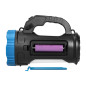 Ficklampa LED SMD 3W + COB 3W, 110lm, två strömalternativ - 1200 mAh batteri eller 3xAA.