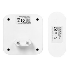 SETI AC, trådlös ringklocka, nätverk, batterilös knapp, inlärningssystem, 32 ljud, 150m, vit | HandlaSmidigt.se